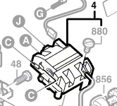 Interrupteur pour meuleuse angulaire BOSCH PWS 6-115, GWS 10-125 CE...